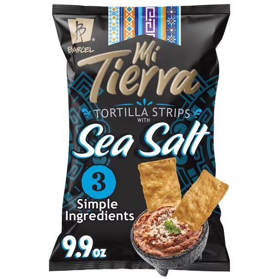 Barcel Mi Tierra 9.9 oz Bag, Sea Salt Tortilla Chip Strips