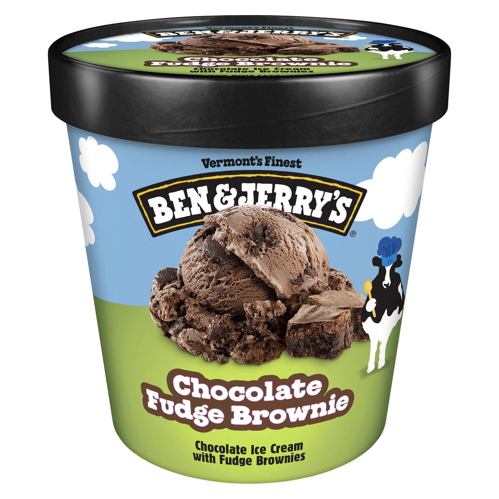 Ben & Jerry's Chocolate Fudge Brownie Ice Cream Pint 16 Fl Oz
