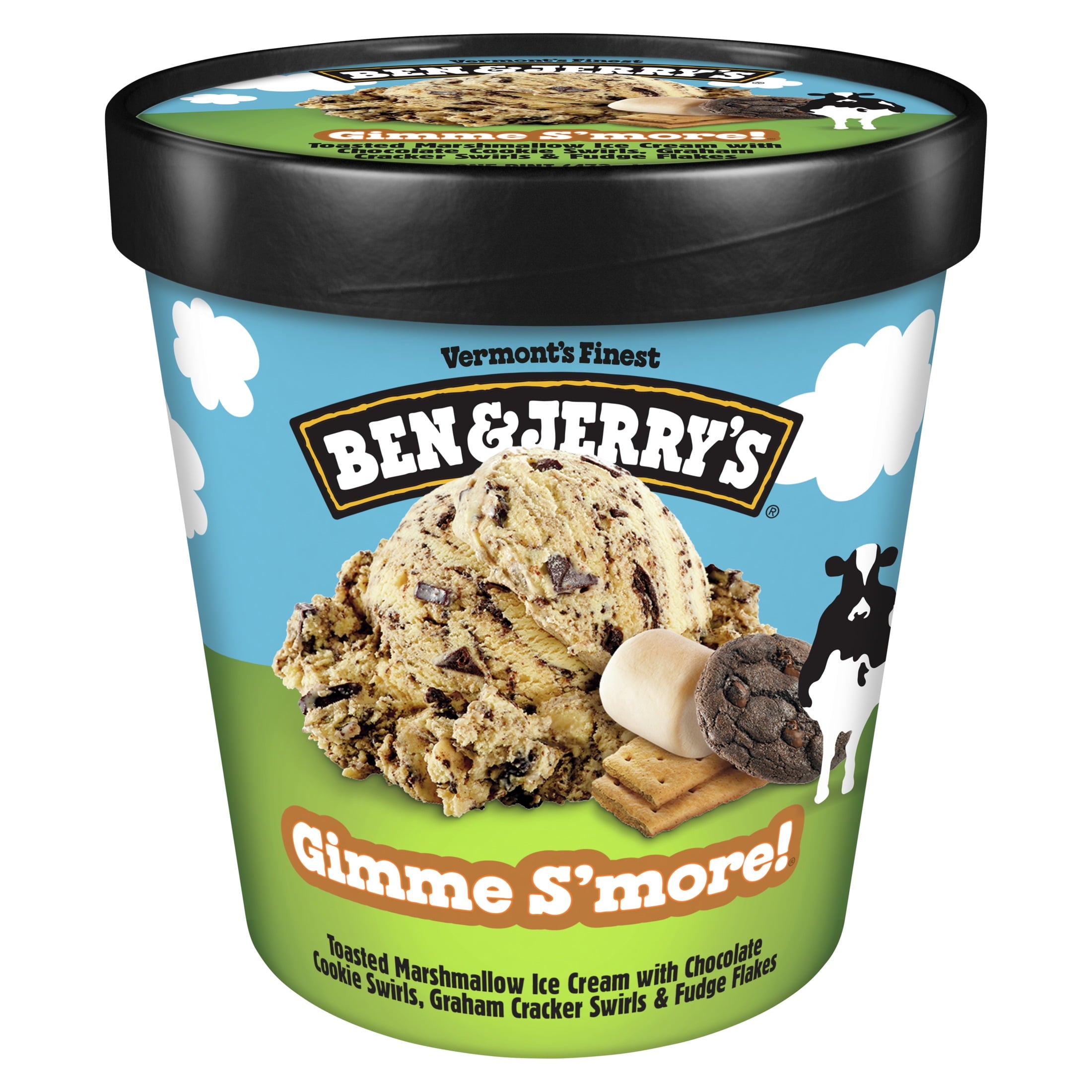 Ben & Jerry's Gimme Smore Toasted Marshmallow Ice Cream 1 Pint