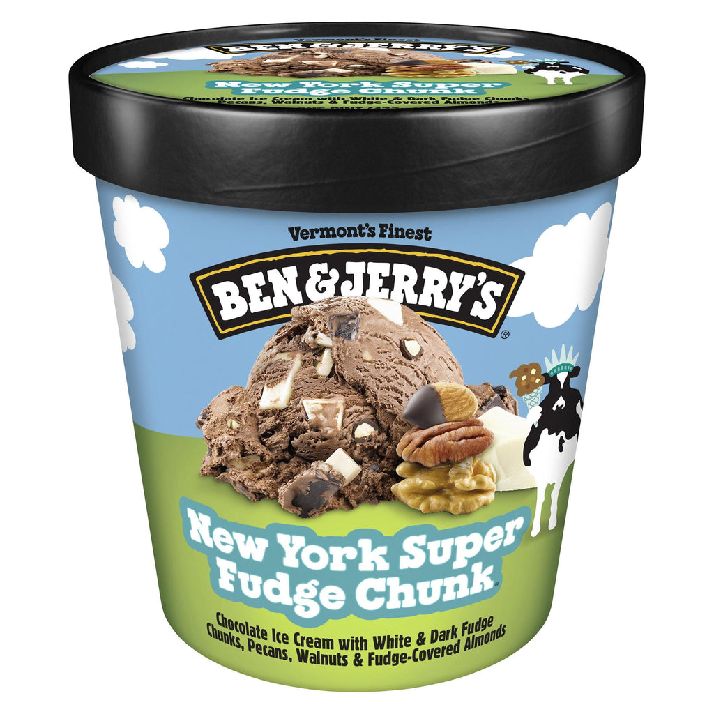 Ben & Jerry's New York Super Fudge Chunk Chocolate Ice Cream 1 Pint