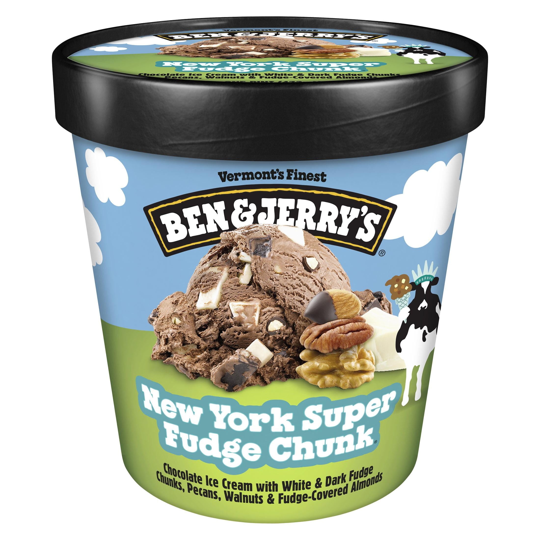 Ben & Jerry's New York Super Fudge Chunk Chocolate Ice Cream 1 Pint