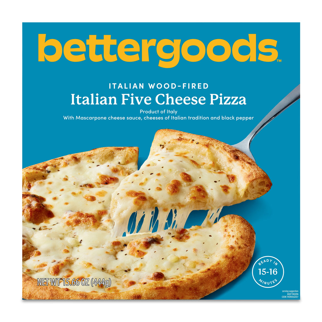Bettergoods Italian Wood-Fired Five Cheese Pizza Frozen 15.6 Oz