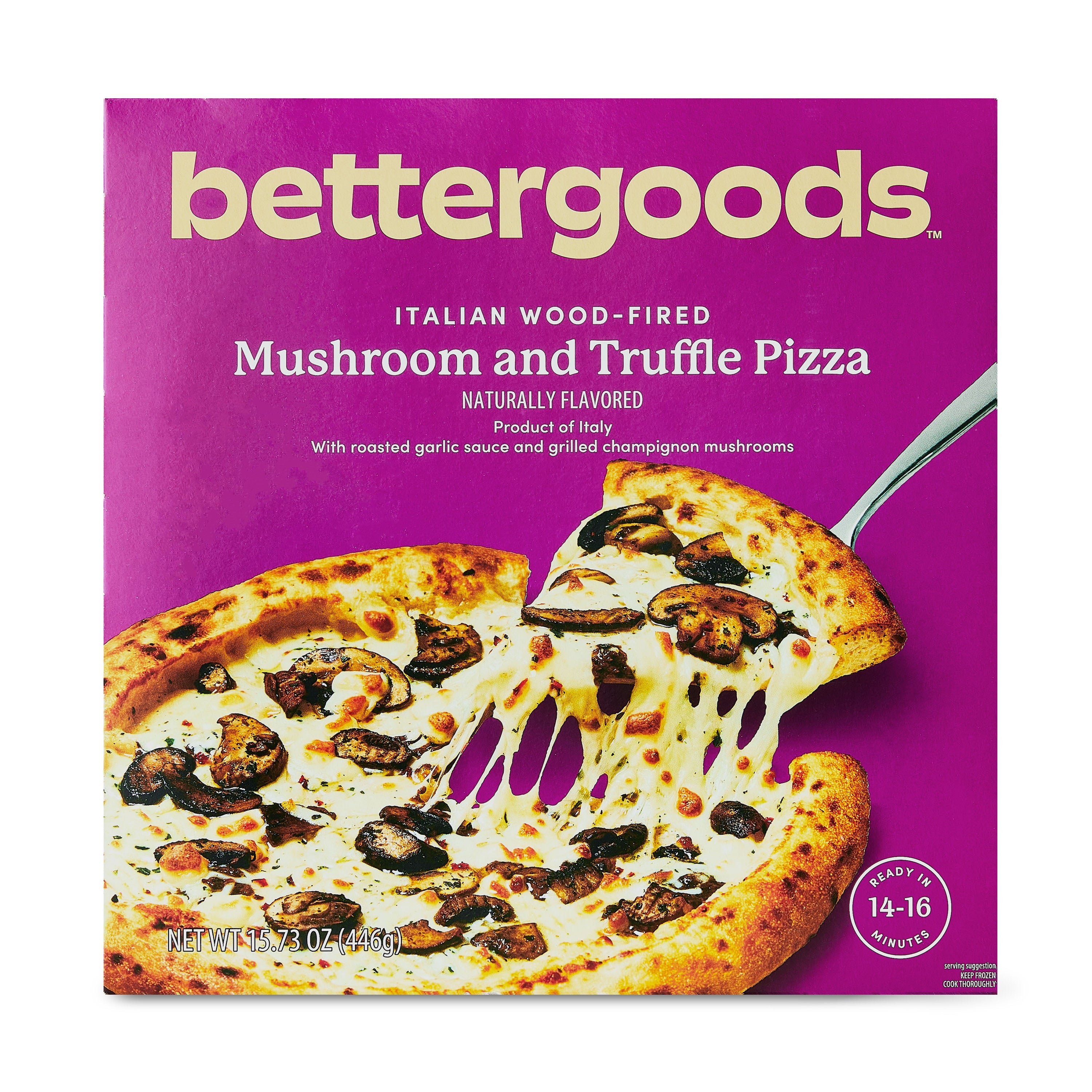 Bettergoods Italian Wood-Fired Mushroom and Truffle Pizza 15.73 Oz Frozen
