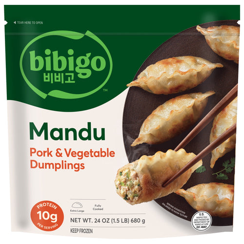 Bibigo Mandu Pork & Vegetable Dumplings Frozen 24 Oz