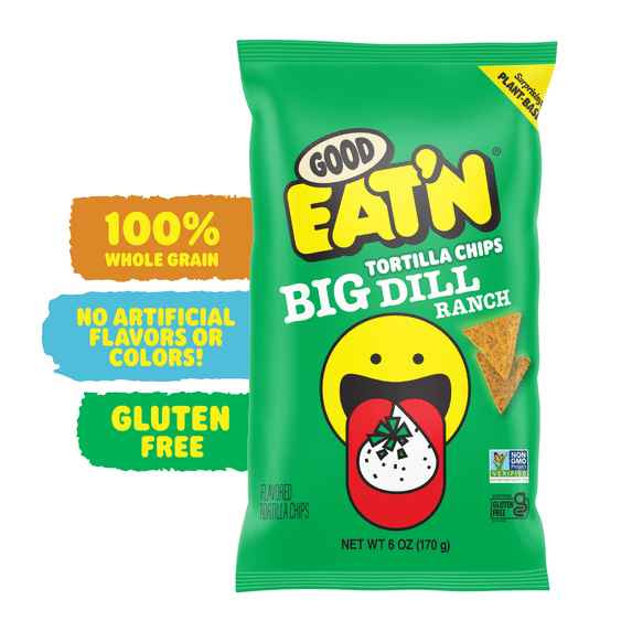 Big Dill Ranch Tortilla Chips 6 Oz Good Eat'n