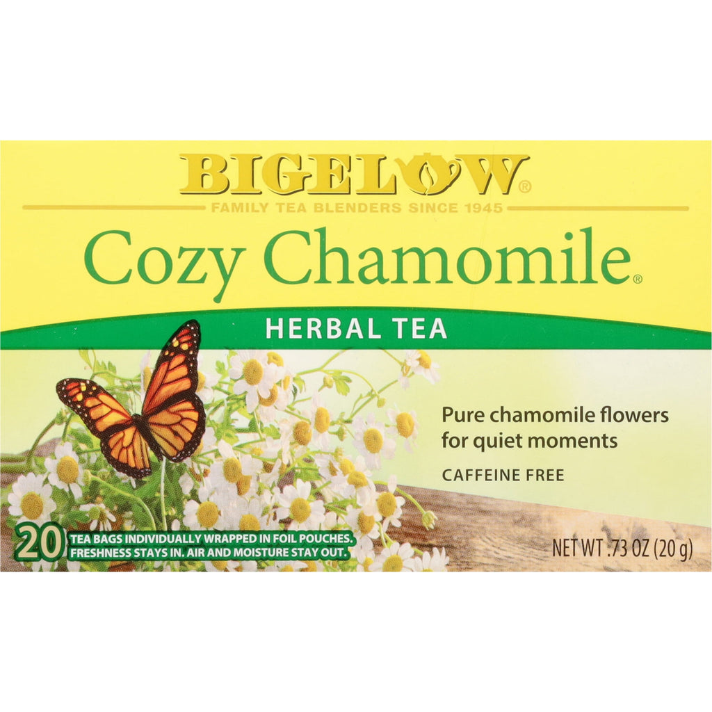 Bigelow Cozy Chamomile Herbal Tea Bags Caffeine Free 20 Count