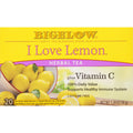 Bigelow I Love Lemon with Vitamin C Caffeine-Free Herbal Tea Bags 20 Count