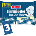 Sugar Sweet Crispy Wheels 6.99 Oz 3 Count Pastries Bimbo