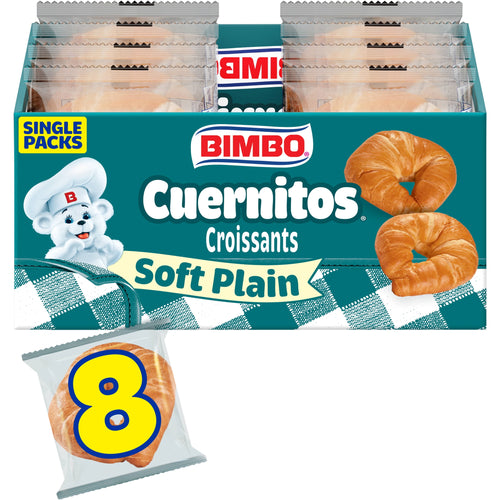 Cuernitos Plain Croissants 14.08 Oz 8 Count Bimbo