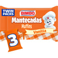Mantecadas Vanilla Muffins 11.1 Oz 3 Count Bimbo
