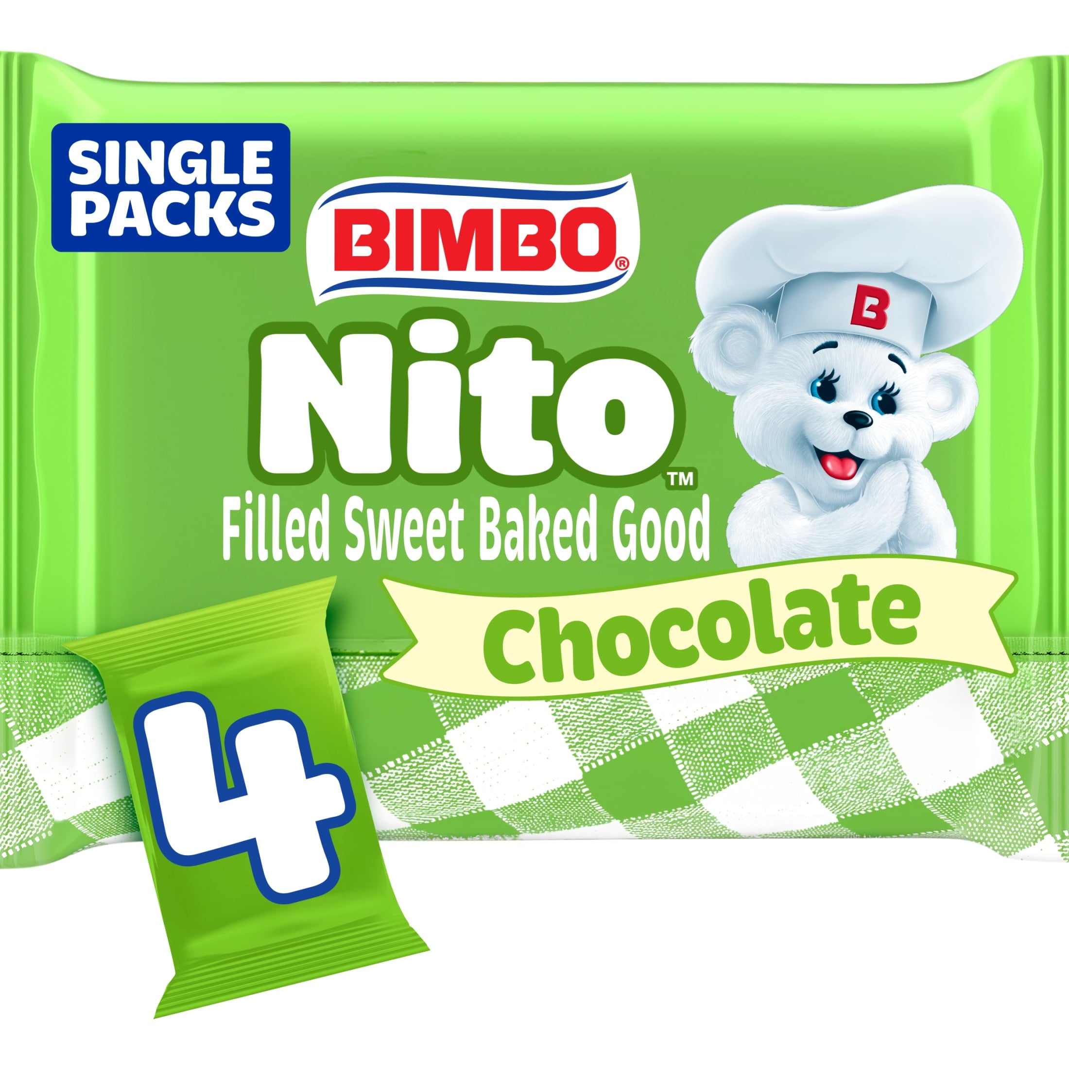 Nito Chocolate Crème Filled Eclairs 8.76 Oz 4 Pack Bimbo