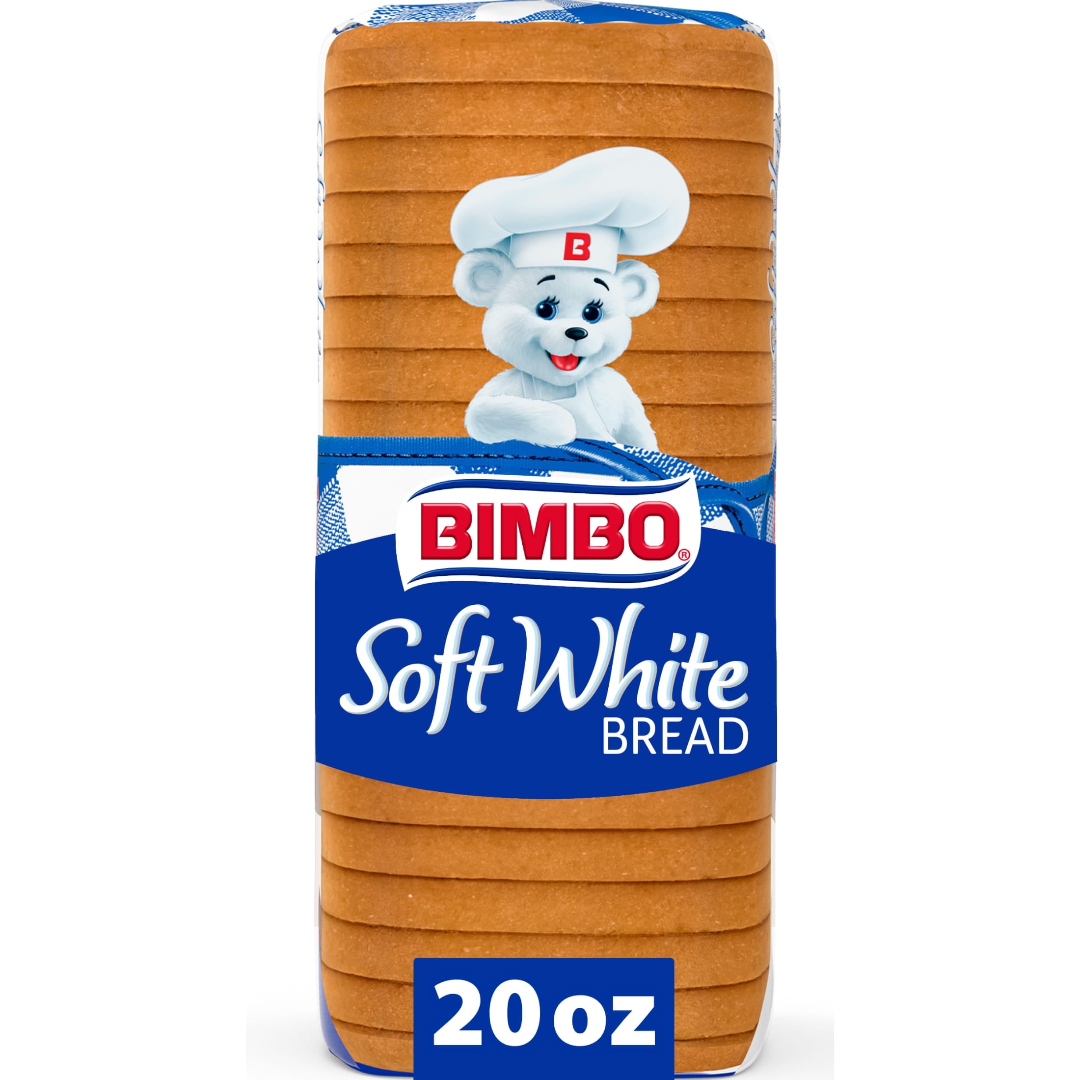 Soft White Bread 20 Oz Bag Bimbo