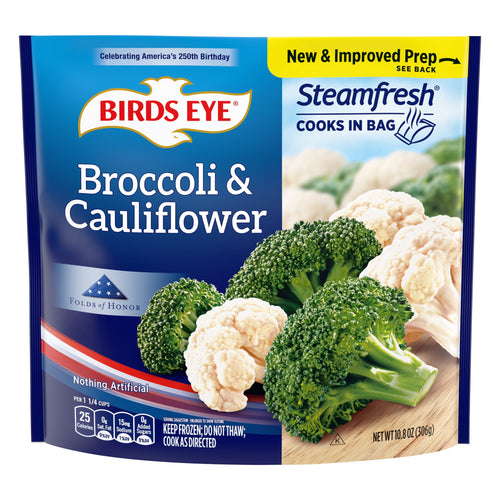 Birds Eye Steamfresh Broccoli Cauliflower Frozen 10.8 Oz