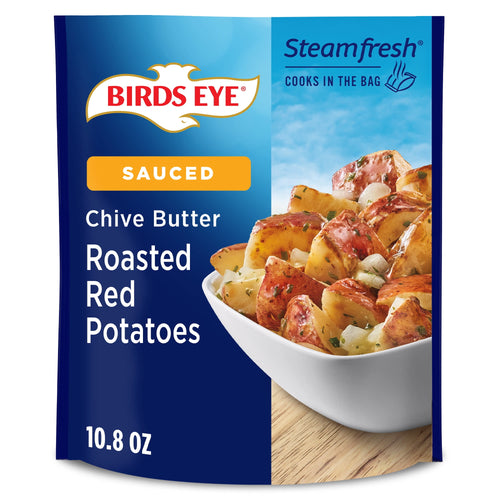 Birds Eye Steamfresh Roasted Red Potatoes Chive Butter Sauce Frozen 10.8 Oz