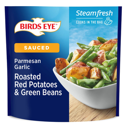 Birds Eye Steamfresh Parmesan Garlic Roasted Red Potatoes & Green Beans Frozen 10.8 Oz