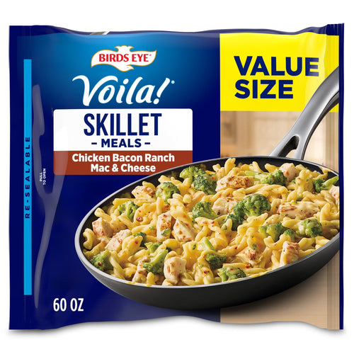 Birds Eye Voila! Chicken Bacon Ranch Mac & Cheese Frozen Skillet Meal 60 Oz