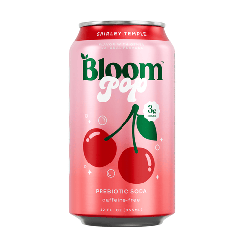 Bloom Nutrition Pop Prebiotic Soda Shirley Temple Can 12 Fl Oz