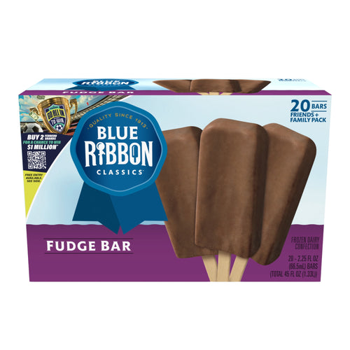 Blue Ribbon Classics Fudge Frozen Dessert Bars 20 Count 45 Fl Oz