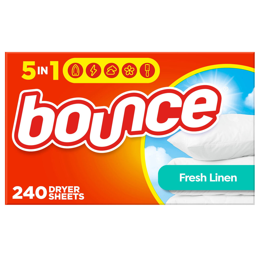 Bounce Dryer Sheets Fresh Linen Scent 240 Count