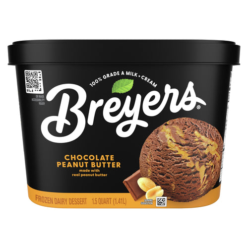 Chocolate Peanut Butter Ice Cream 48 Oz 1 Count Breyers
