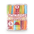 Budget Saver Twin Pops Cherry Banana Grape Orange Assorted 18 Count 42.3 Fl Oz