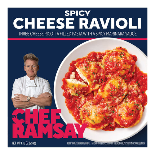 By Chef Ramsay Spicy Cheese Ravioli with Calabrian Chili Marinara Sauce Frozen 9.15 Oz