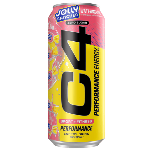 C4 Performance Energy Drink Jolly Rancher Watermelon 16 fl oz Single Can