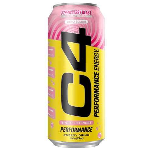 C4 Performance Energy Drink Strawberry Blast 16 fl oz Single Can