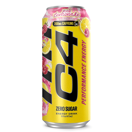 C4 Performance Energy Drink Pink Lemonade 16 fl oz Single Can