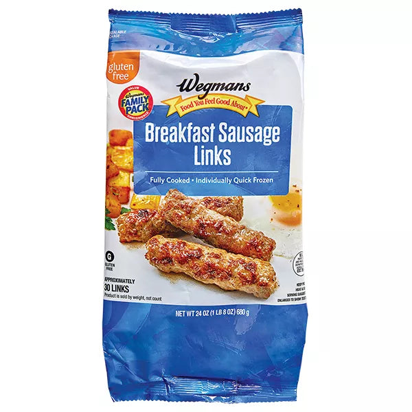 Wegmans Pork Breakfast Sausage Links-24 oz