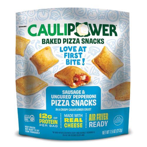 CAULIPOWER Sausage and Uncured Pepperoni Pizza Snacks Frozen 7.5 Oz