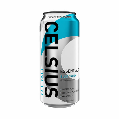 CELSIUS Essentials Sparkling Blue Crush Performance Energy Drink 16 fl oz Single Can