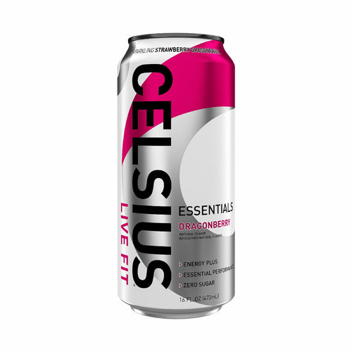 CELSIUS Essentials Dragonberry Energy Drink 16 fl oz Single Can