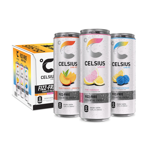 CELSIUS Fizz Free Variety Pack Functional Energy Drink 12 fl oz 12 Pack Cans