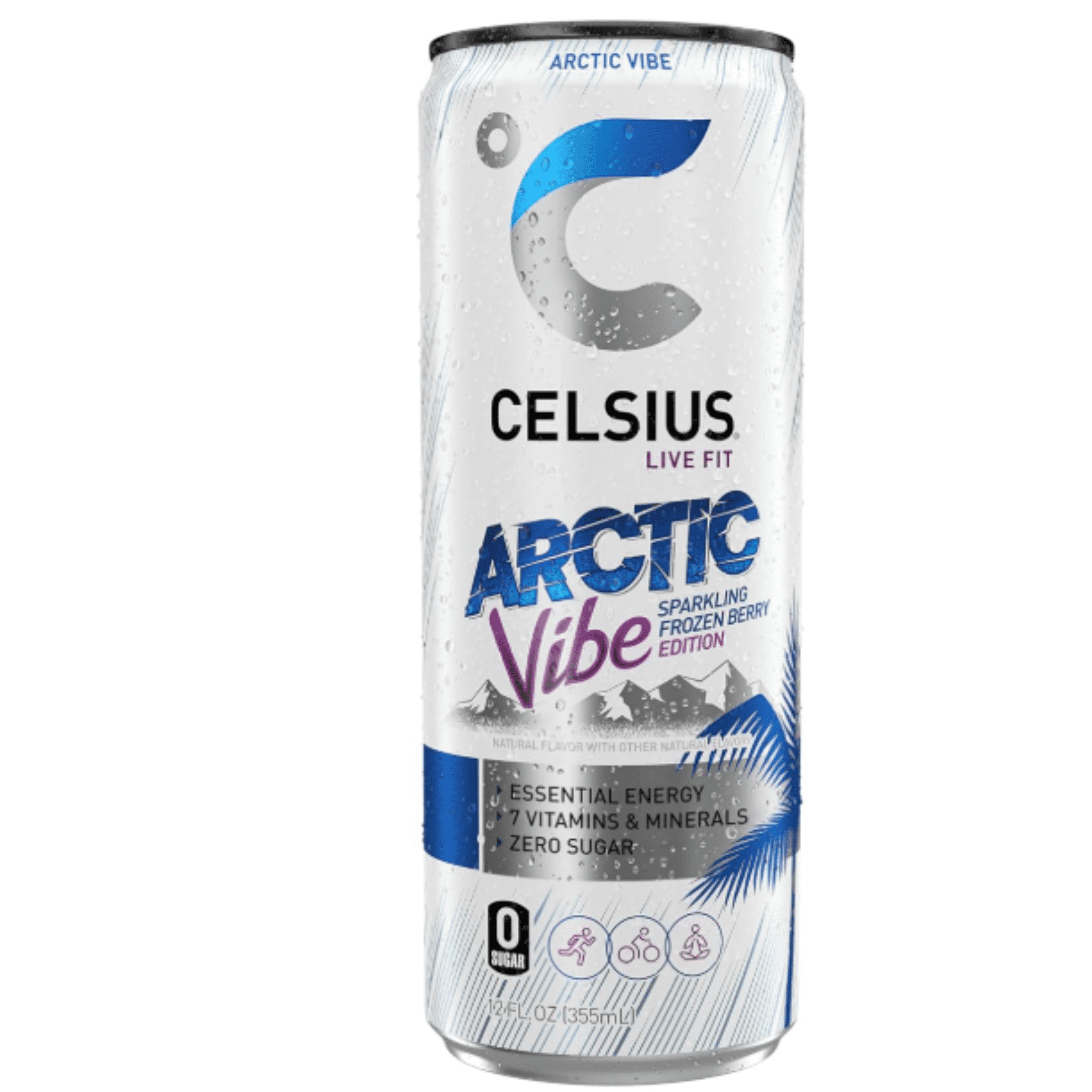 CELSIUS Sparkling Arctic Vibe Functional Energy Drink 12 fl oz Single Can