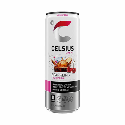 CELSIUS Sparkling Cherry Cola Functional Energy Drink 12 fl oz Single Can