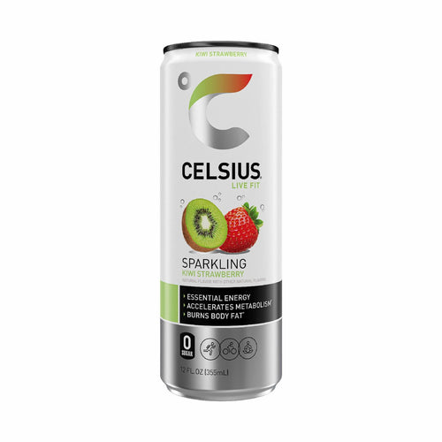 CELSIUS Sparkling Kiwi Strawberry Functional Energy Drink 12 fl oz Single Can