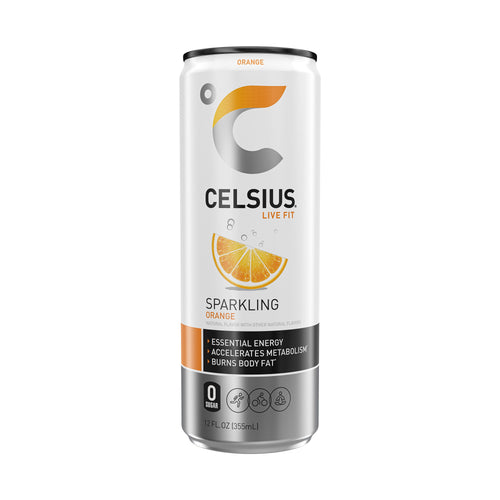 CELSIUS Sparkling Orange Functional Energy Drink 12 fl oz Single Can