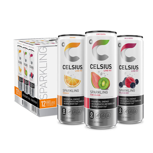 CELSIUS Sparkling Original Variety Pack Functional Energy Drink 12 fl oz 12 Pack
