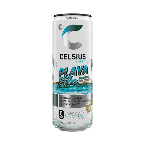 CELSIUS Sparkling Playa Vibe Functional Energy Drink 12 fl oz Single Can