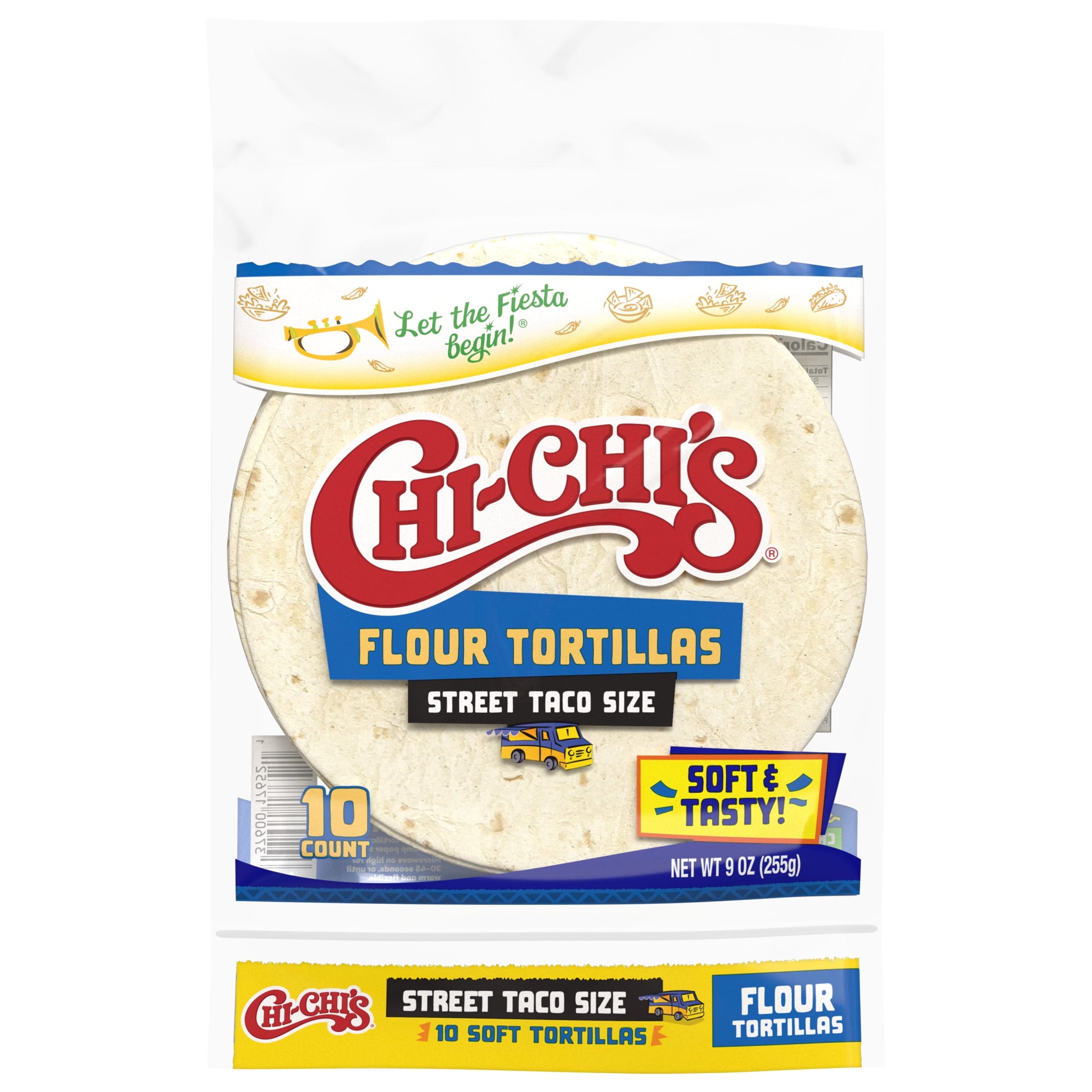 Flour Tortillas Street Taco Size 9 Oz 10 Count Chi-Chi's