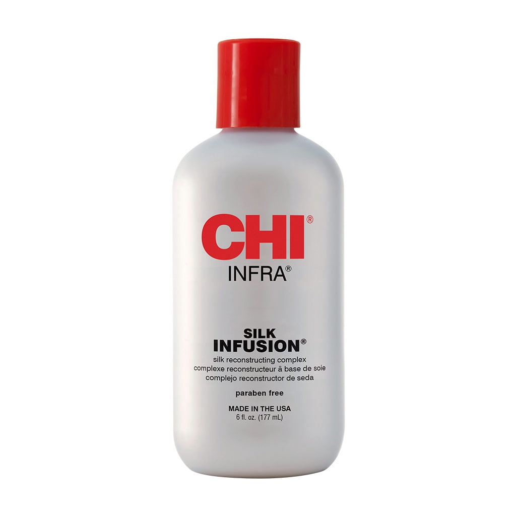 CHI Silk Infusion Leave-In Treatment Anti-Frizz Serum Heat Protectant for All Hair Types 6 oz