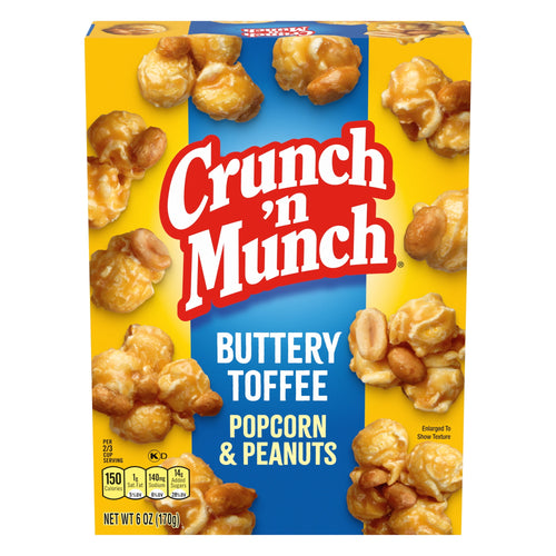Buttery Toffee Popcorn with Peanuts 6 Oz 1 Count Crunch 'n Munch