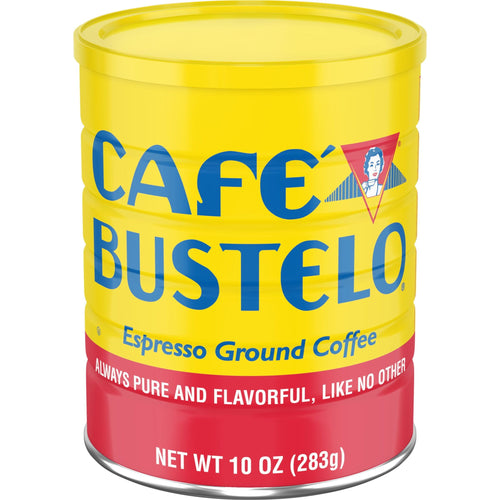 Café Bustelo Espresso Naturally Caffeinated Dark Roast Ground Coffee 10 oz Canister
