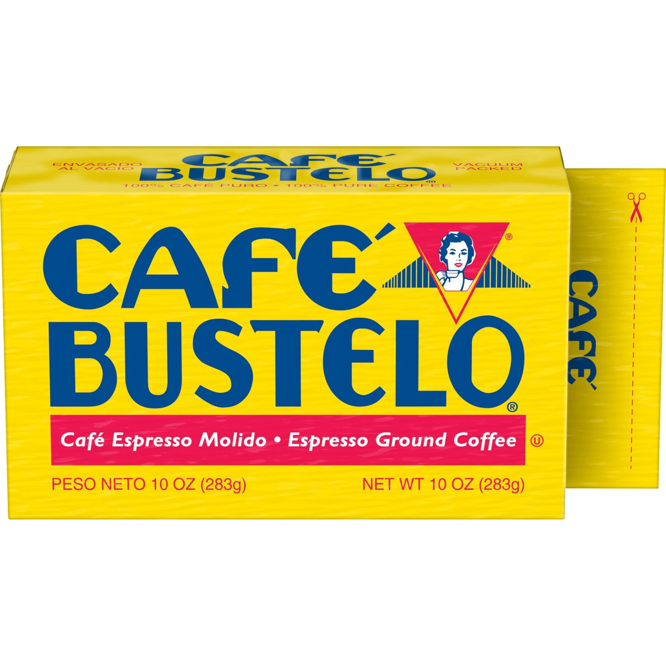 Café Bustelo Espresso Naturally Caffeinated Dark Roast Ground Coffee 10 oz Brick