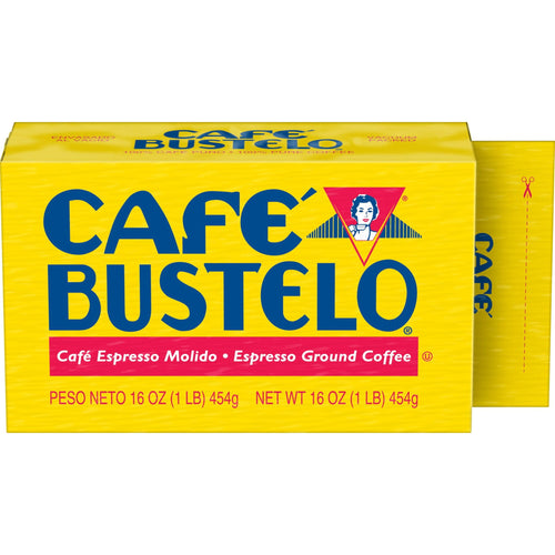 Café Bustelo Original Naturally Caffeinated Dark Roast Ground Coffee 16 oz Brick
