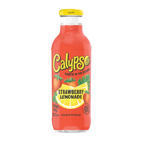 Calypso Strawberry Lemonade Juice Drink 16 fl oz Bottle