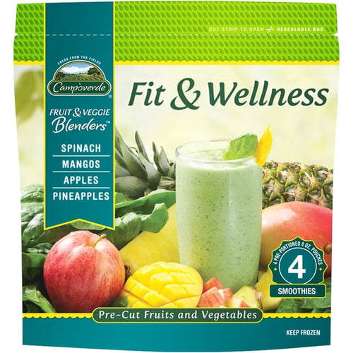Campoverde Fit & Wellness Frozen Fruit & Veggie Smoothie Mix 32 Oz