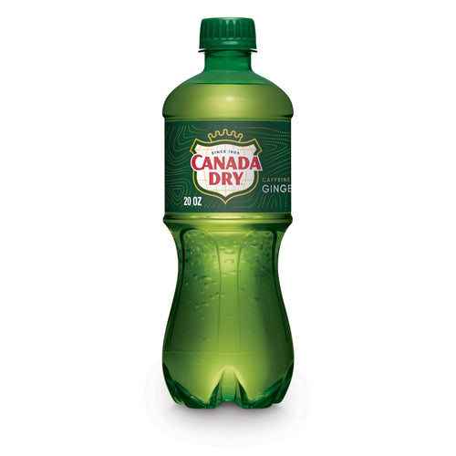 Canada Dry Caffeine Free Ginger Ale Soda Pop Bottle 20 Fl Oz