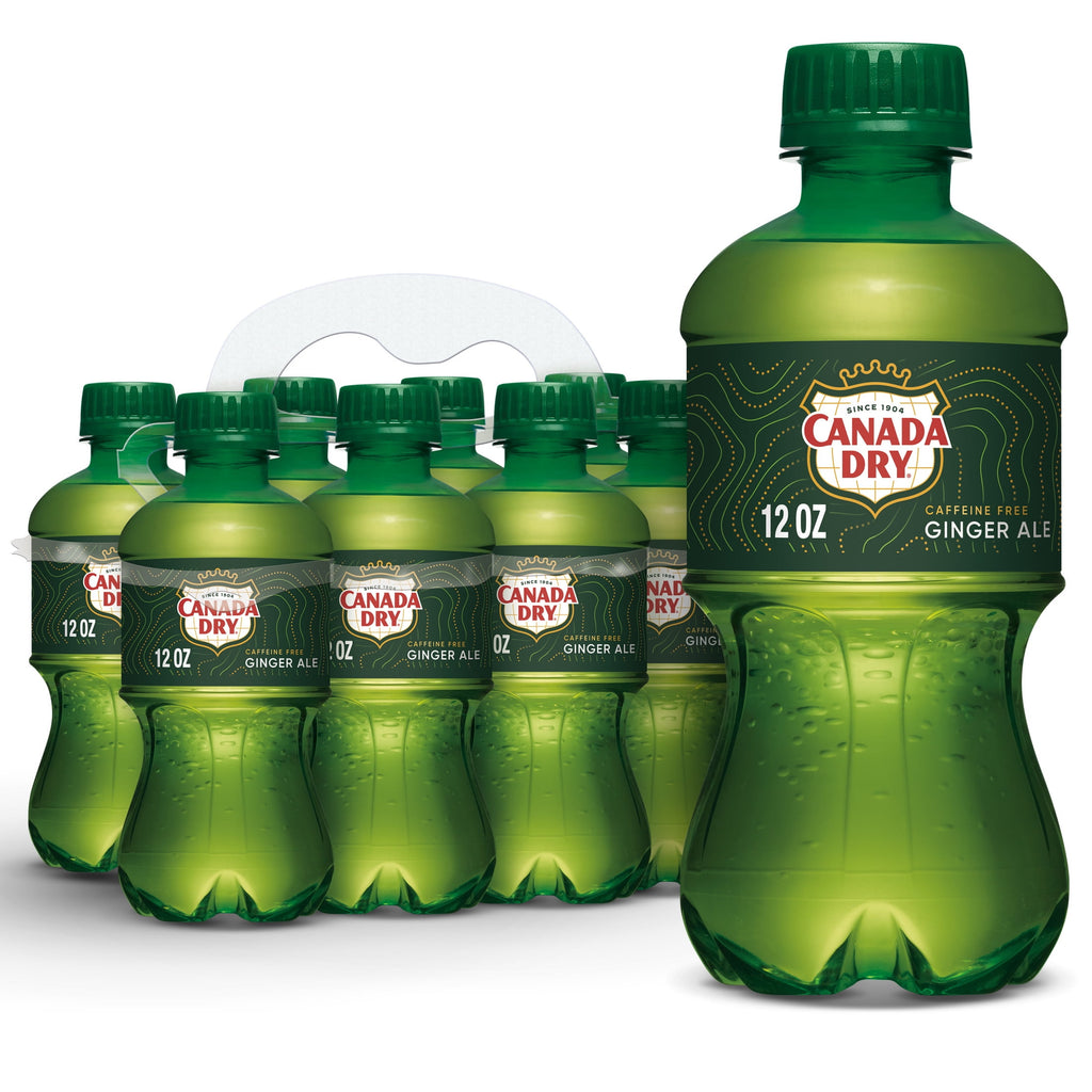 Canada Dry Caffeine Free Ginger Ale Soda Pop Bottles 12 Fl Oz 8 Pack